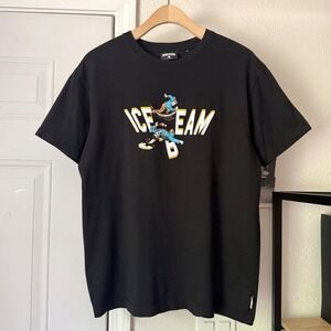 ICE CREAM black logo graphic cotton crew neck short sleeve tee t-shirt